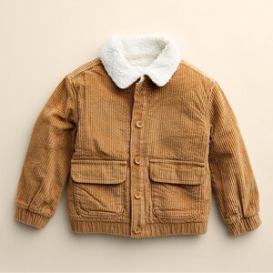 Little Co. by Lauren Conrad Infant Corduroy Bomber Jacket Size 3 Months Chipmunk